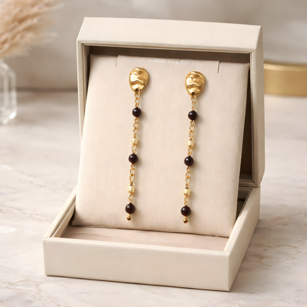 Boucles d'oreilles en pierres naturelles