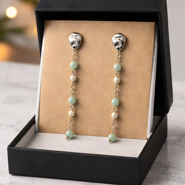 Boucles d'oreilles en pierres naturelles🌹