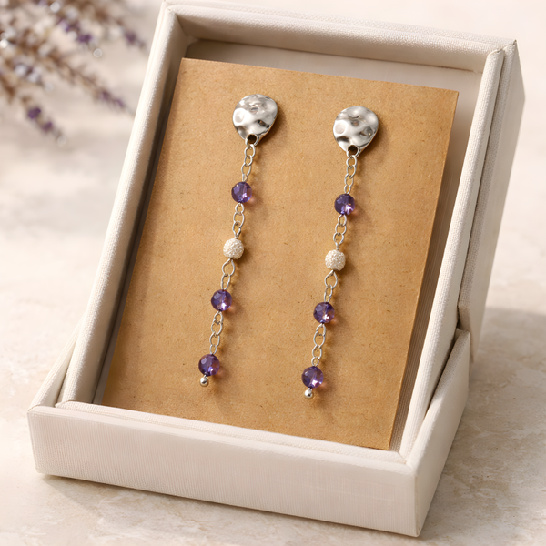 Boucles d'oreilles en pierres naturelles