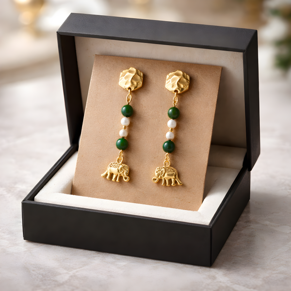 Boucles d'oreilles en pierres naturelles🌹