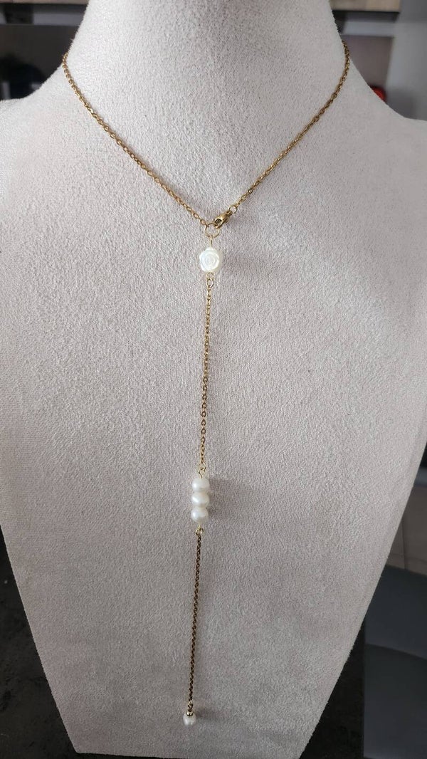 collier de dos mariage , collection " Colibri " 🌹