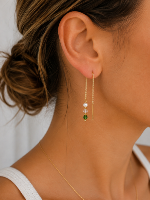 Boucles d'oreilles fil