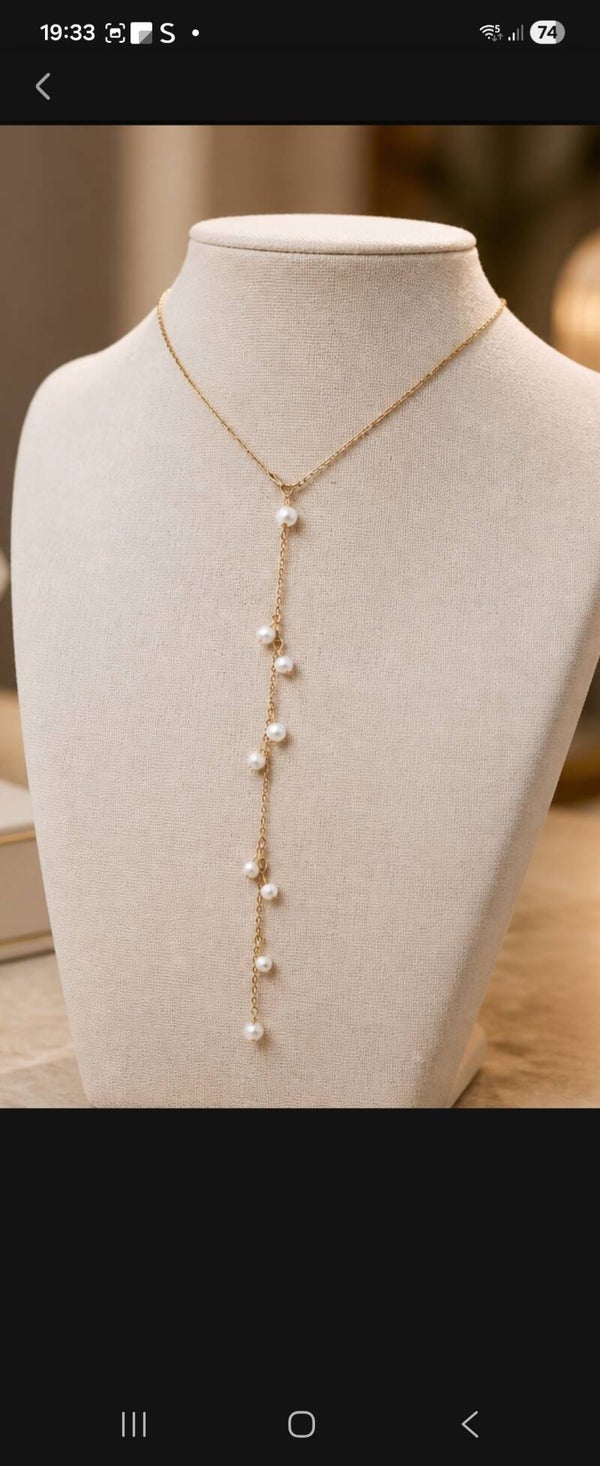 collier de dos mariage , collection " Éclat d' Amour " 🌹