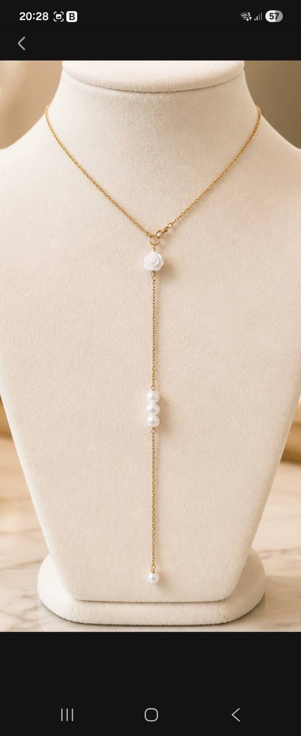collier de dos mariage , collection " Colibri " 🌹