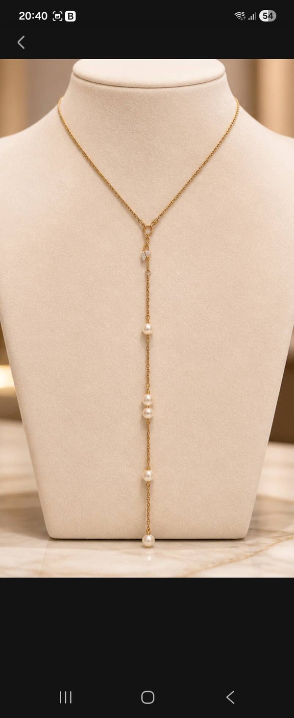 collier de dos mariage , collection " Éclat d' Amour " 🌹