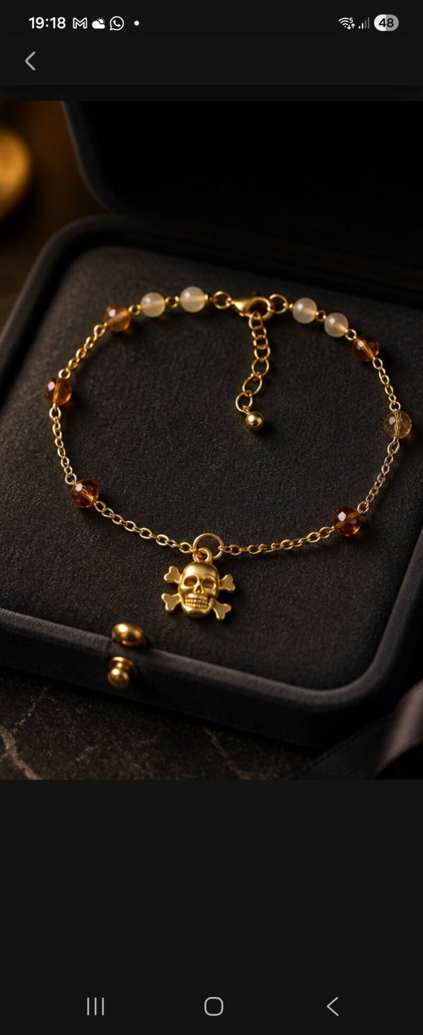 Bracelet de cheville artisanal en perles à facettes et verre tchèque 🌸