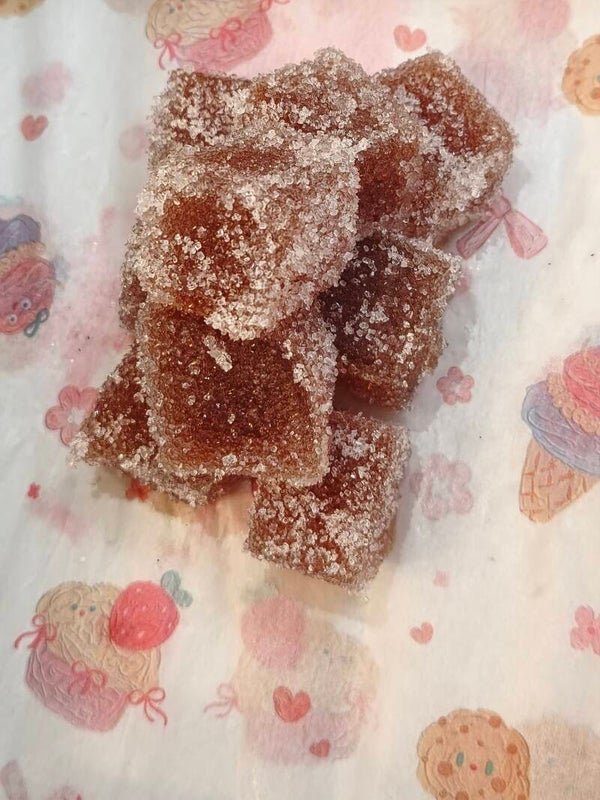 Pâte de fruits fondantes fraise Sachet 100g