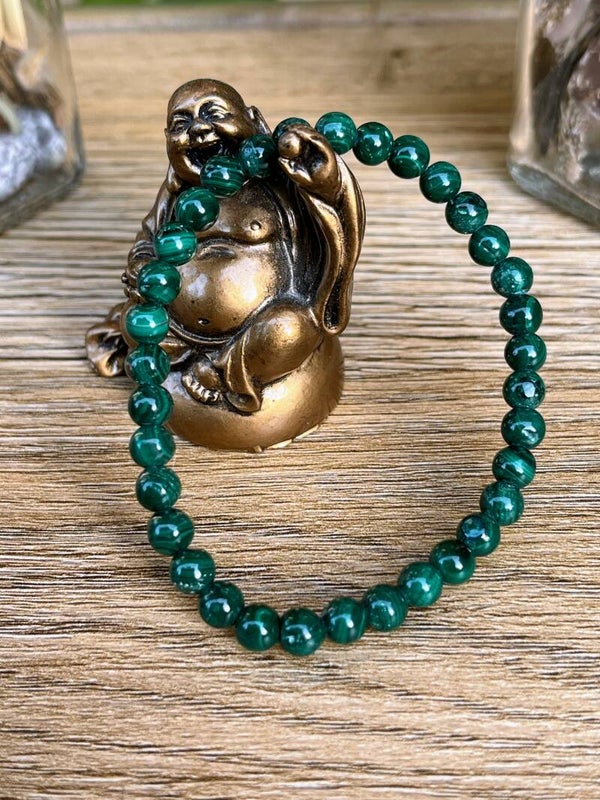 Malachite Bracelet Boules 8mm