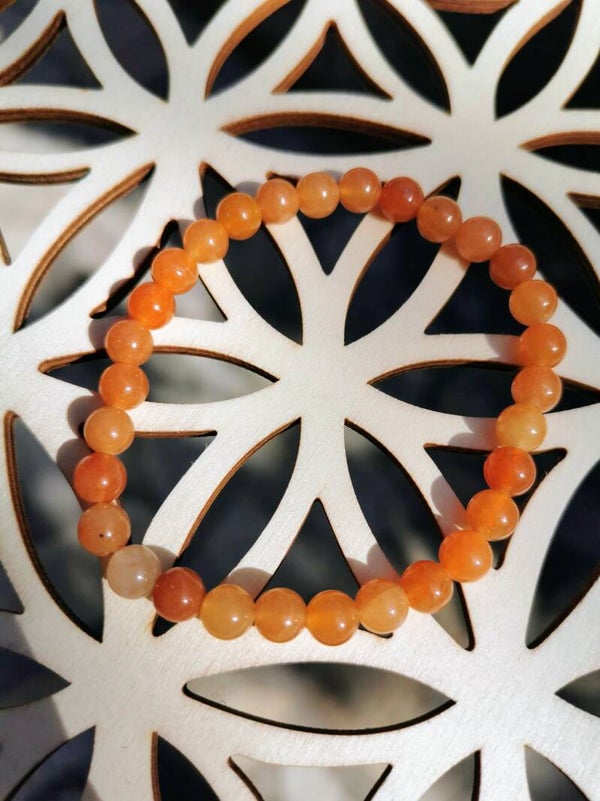 Aventurine Orange Bracelet Boules 6mm
