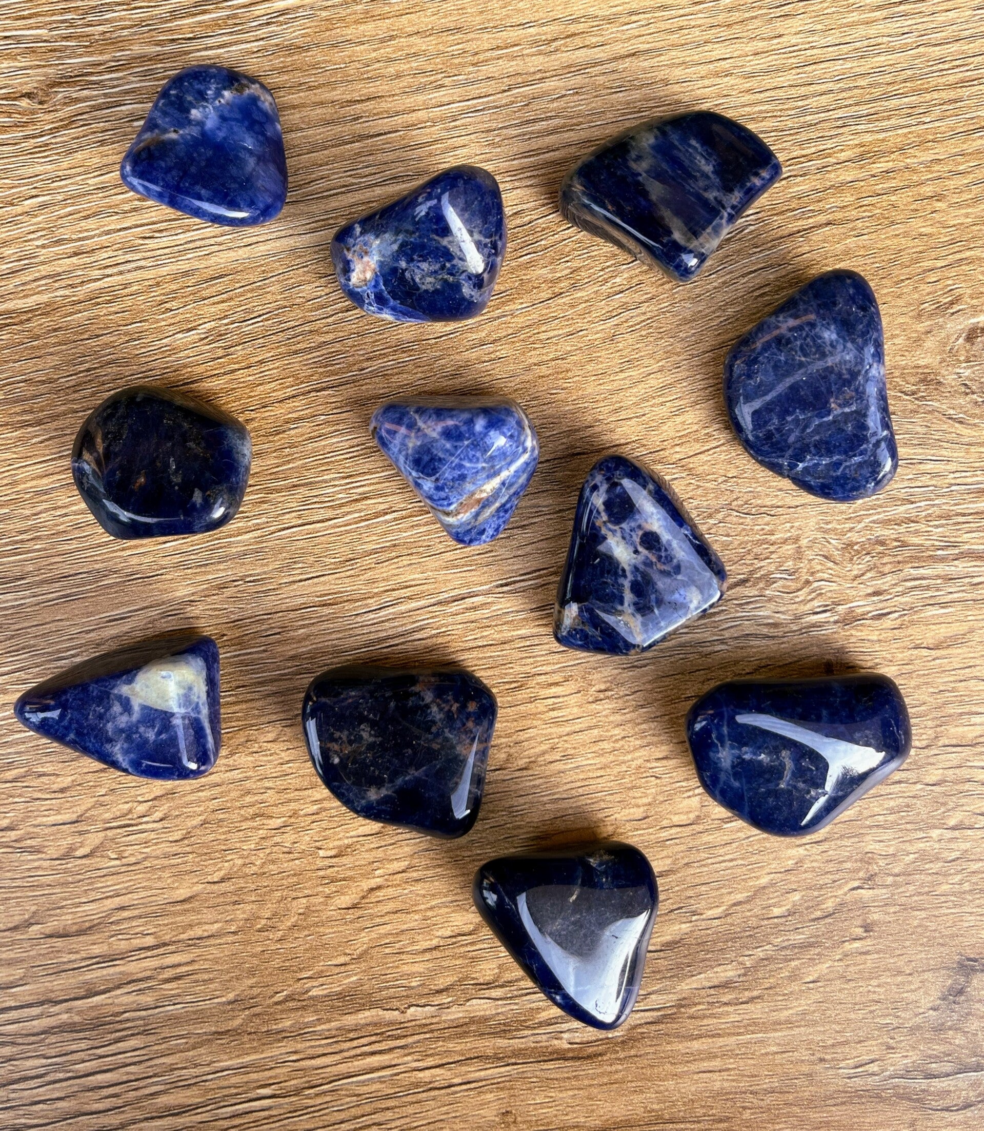 Sodalite Pierre roulée 2 Catégories de poids