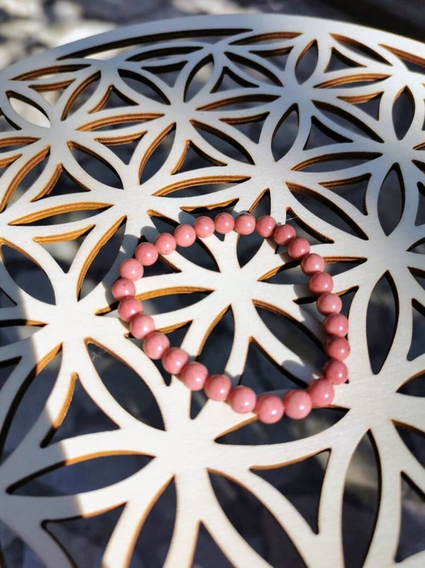 Rhodonite Bracelet Boules 6mm