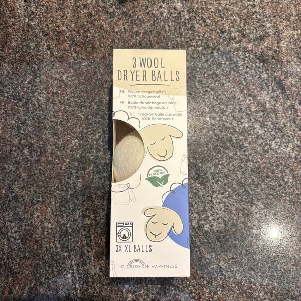 Wollen drogerballen 3 stuks/doos