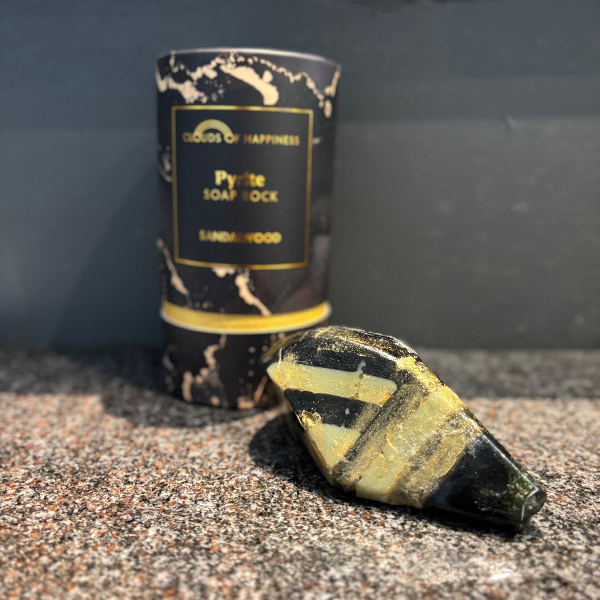 Pyrite Soap Rock Sandelwood