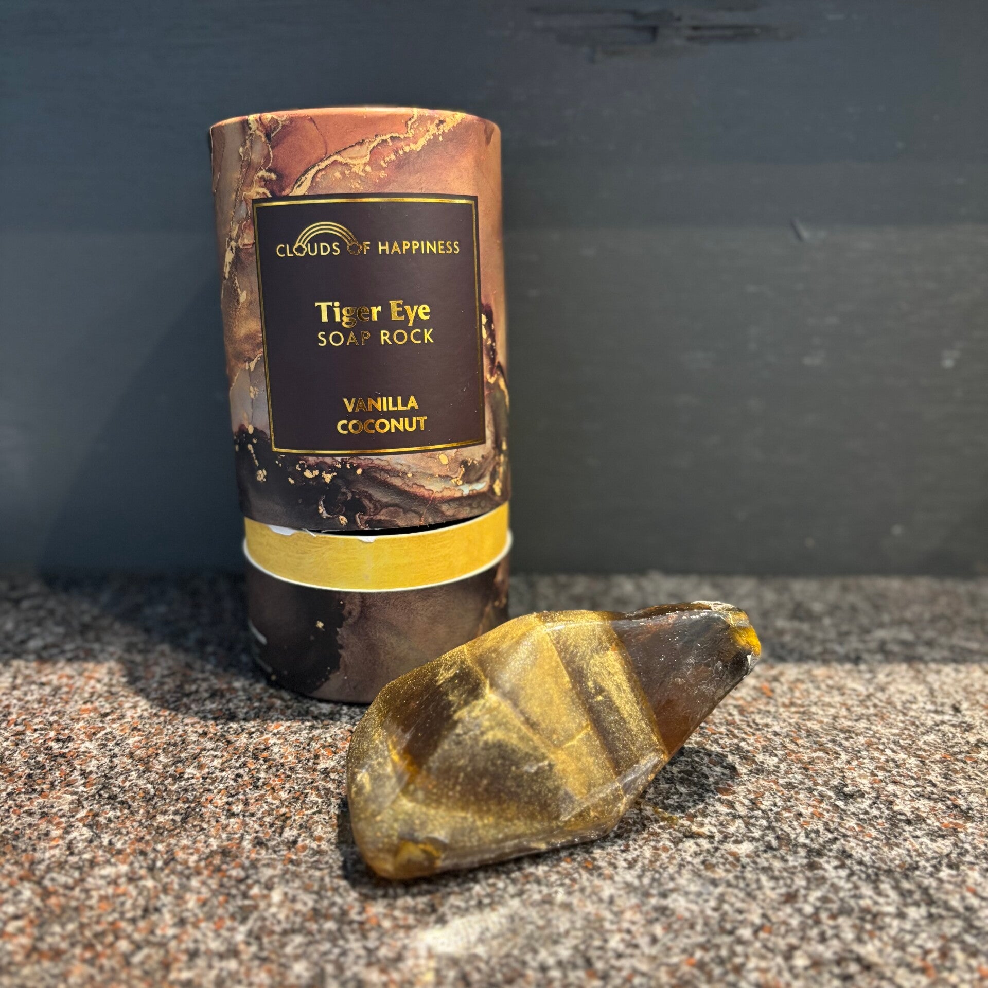 Tiger Eye Soap Rock Vanilla Coconut