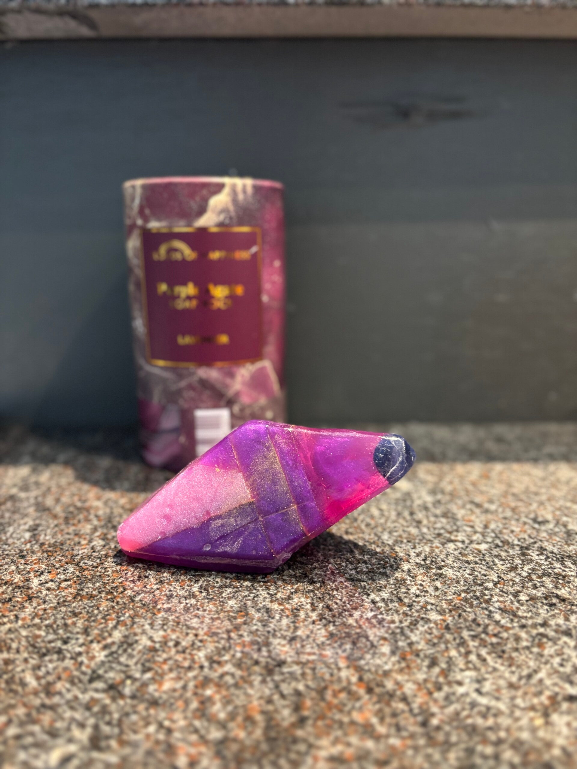 Purple Agate Soap Rock Lavender