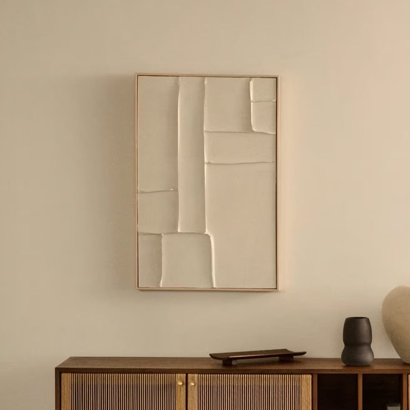 Schilderij Klis Met reliëf