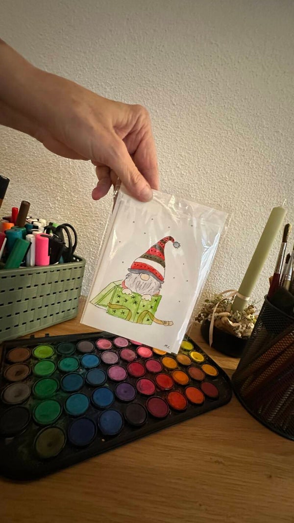 Weihnachtskarte Weihnacht Elf