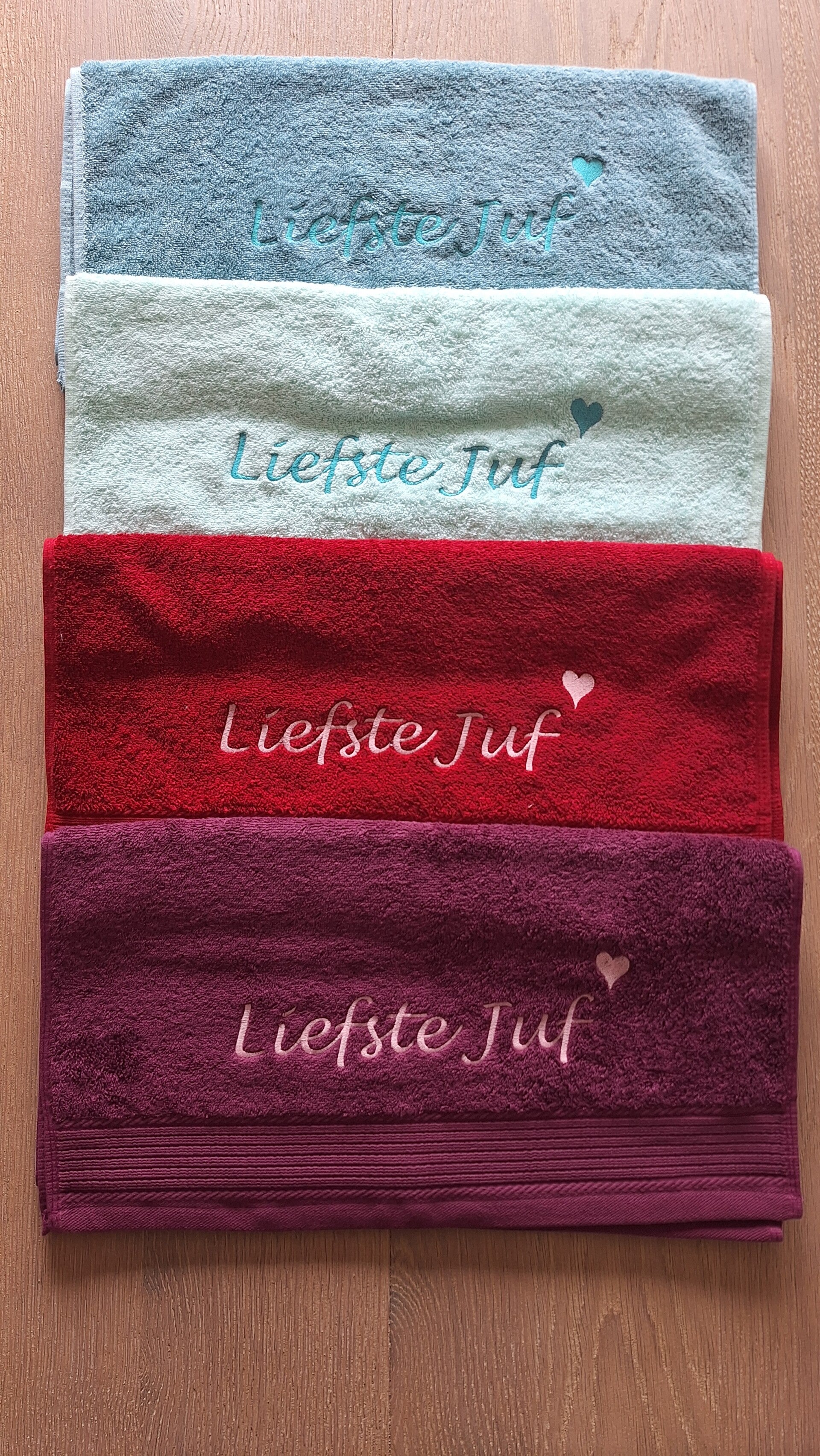 Badhanddoek - Liefste Juf