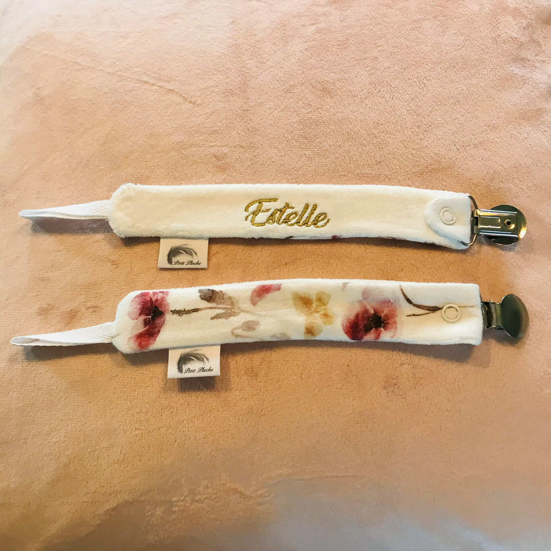 Fopspeenketting - Rode bloemen