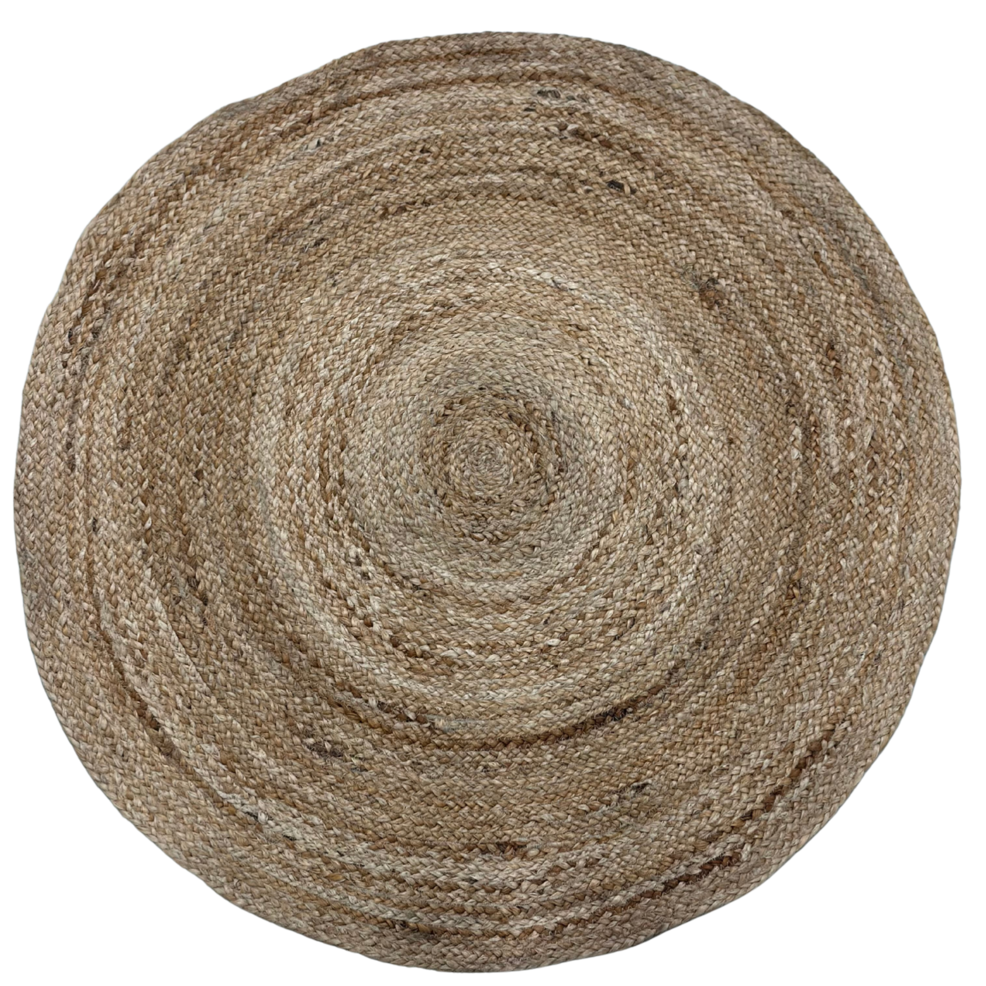 Jute vloerkleed rond dicht