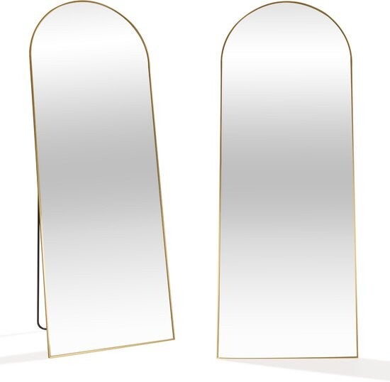 Staande spiegel goud