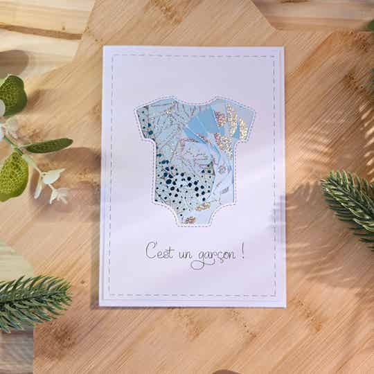 Carte de naissance "C'est un garçon !"
