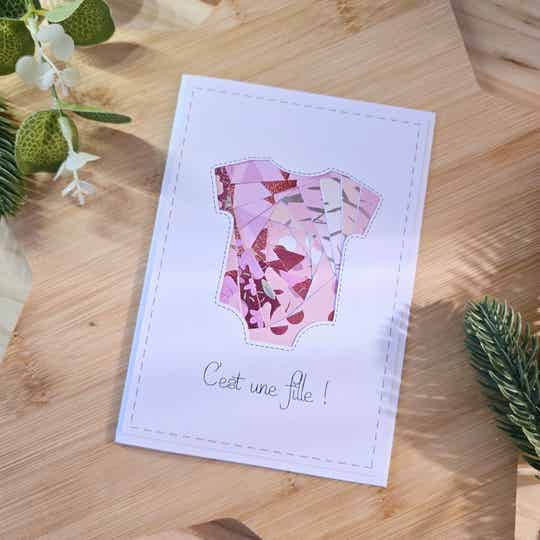 Carte de naissance "C'est une fille !"