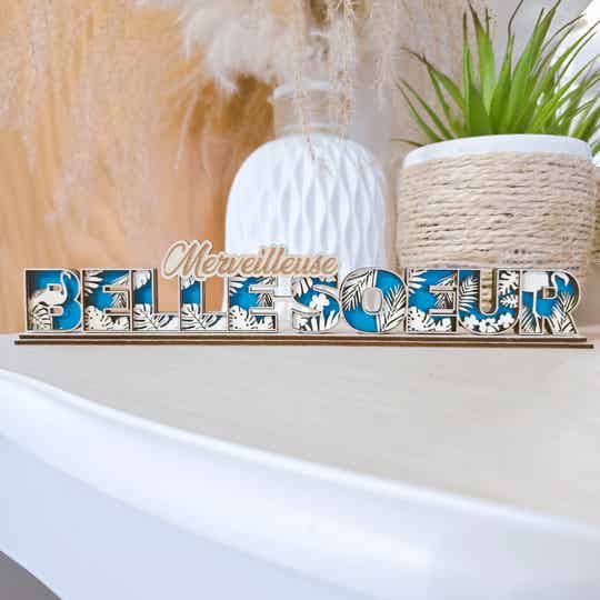 Déco à poser - Belle soeur -Tropical