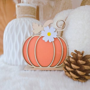 24 Décorations Citrouille En Bois à Peindre - 3,5 X 3 Pouces - Pour Halloween, Automne, Artisanat - Avec Trou Pour Suspendre