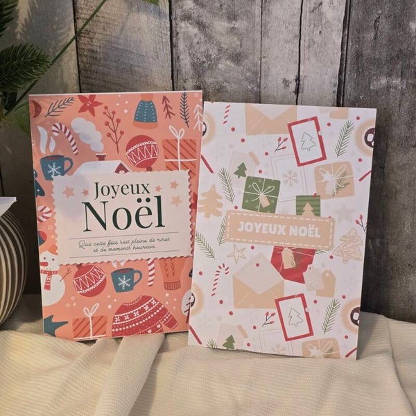 Carte de Noël “Joyeux Noël” – 2 modèles au choix