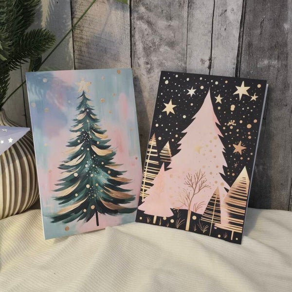 Carte de Noël “Sapin Enchanté” – 2 modèles au choix