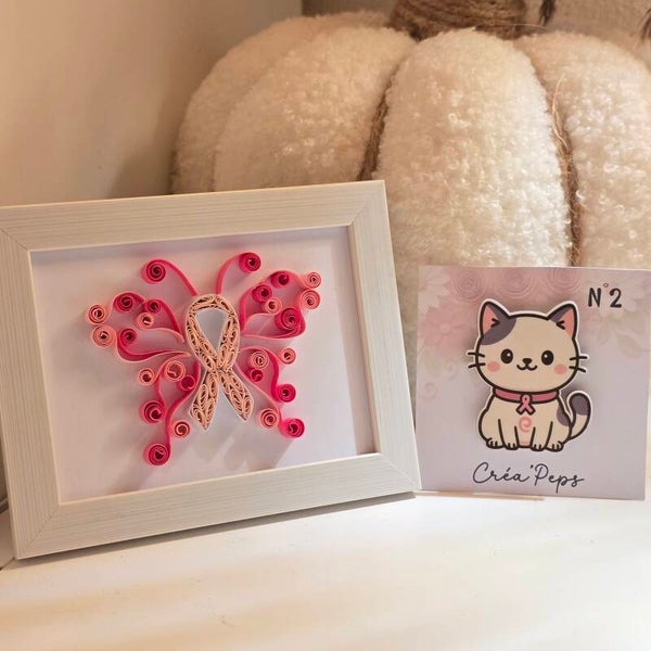 Kit Octobre Rose – Papillon & Créa’Peps n°2 🎀🦋🐱