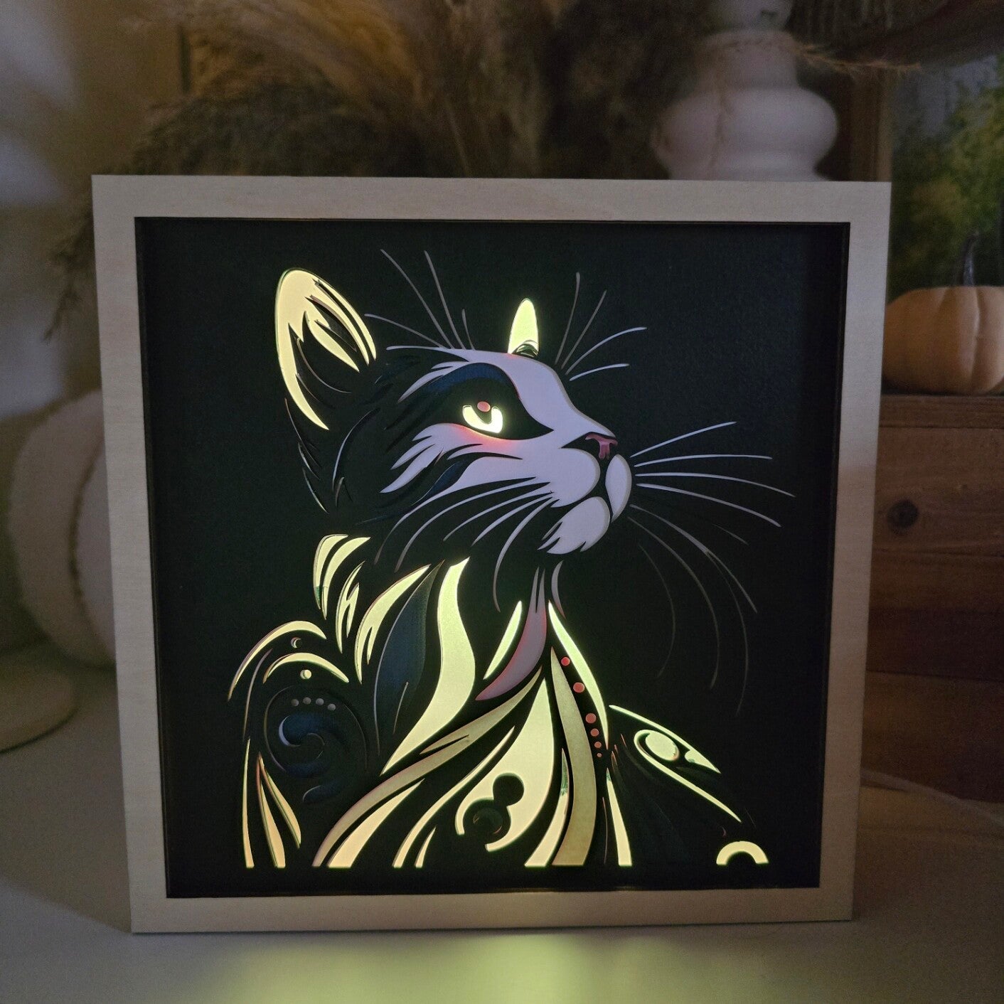 Lightbox - Chat Élégance Nocturne