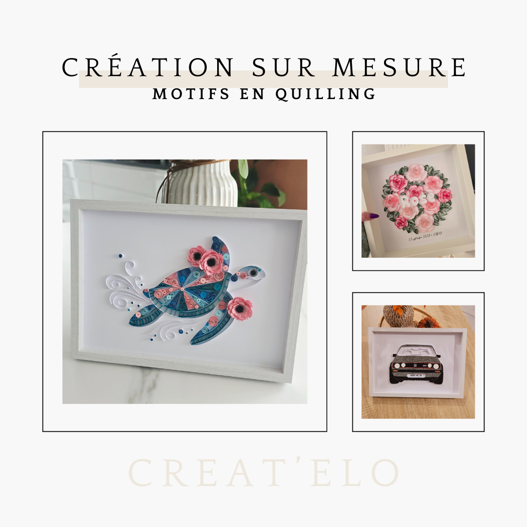 Motifs en quilling Personnalisé | Créations Uniques et Sur Mesure