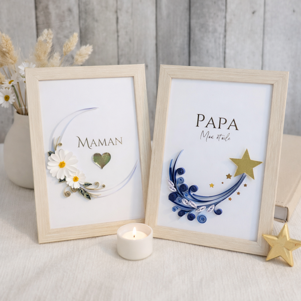 DUO DE CADRES MAMAN & PAPA – FORMAT 10x15