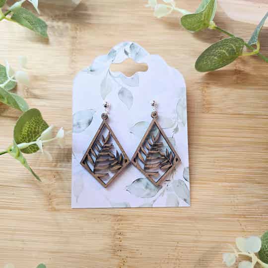 Boucles d’oreilles "Feuillage Raffiné"