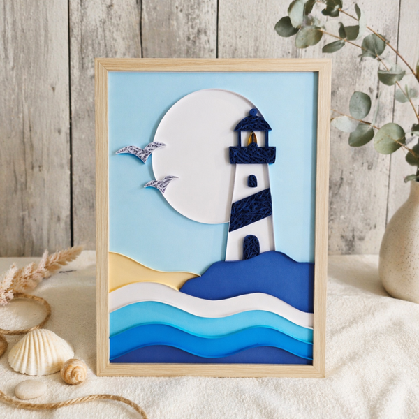 Cadre Quilling Phare – Collection Cap Océan