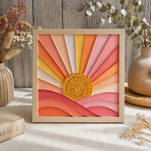 Cadre Quilling Soleil – Collection Cap Soleil