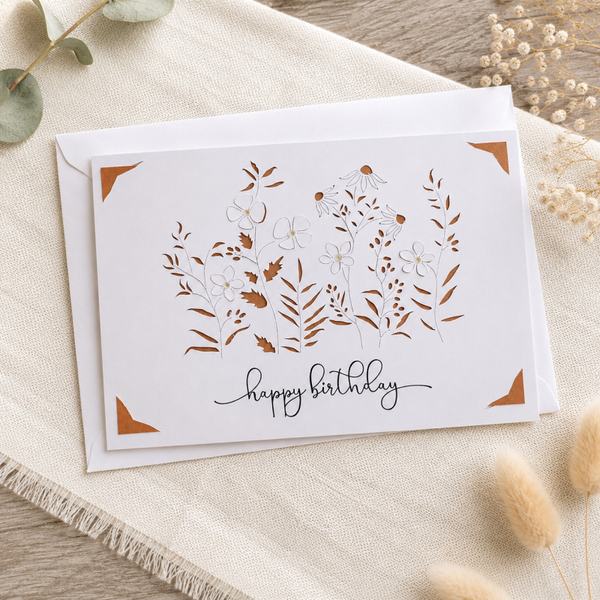 Carte d'anniversaire : Happy Birthday