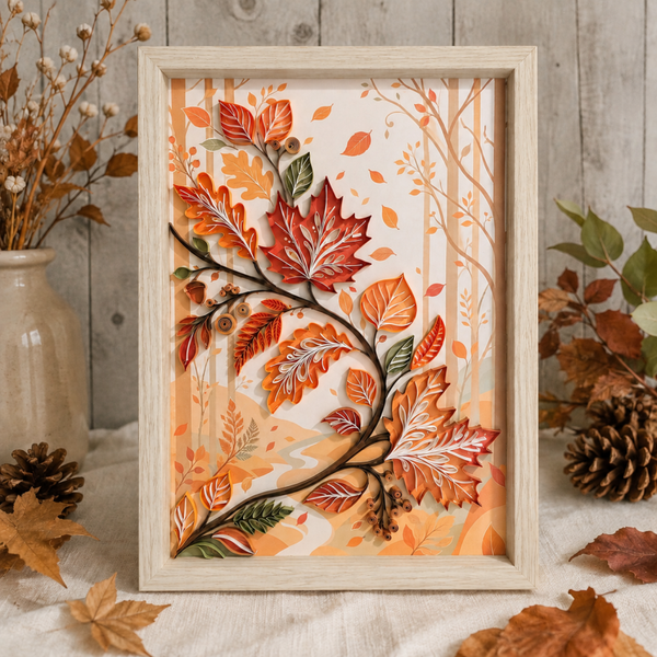 Cadre Feuillage – Collection Douceur d’automne