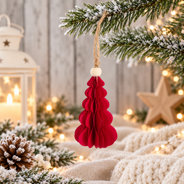 Suspension de Noël en papier – Sapin