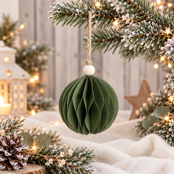 Suspension de Noël en papier – Boule