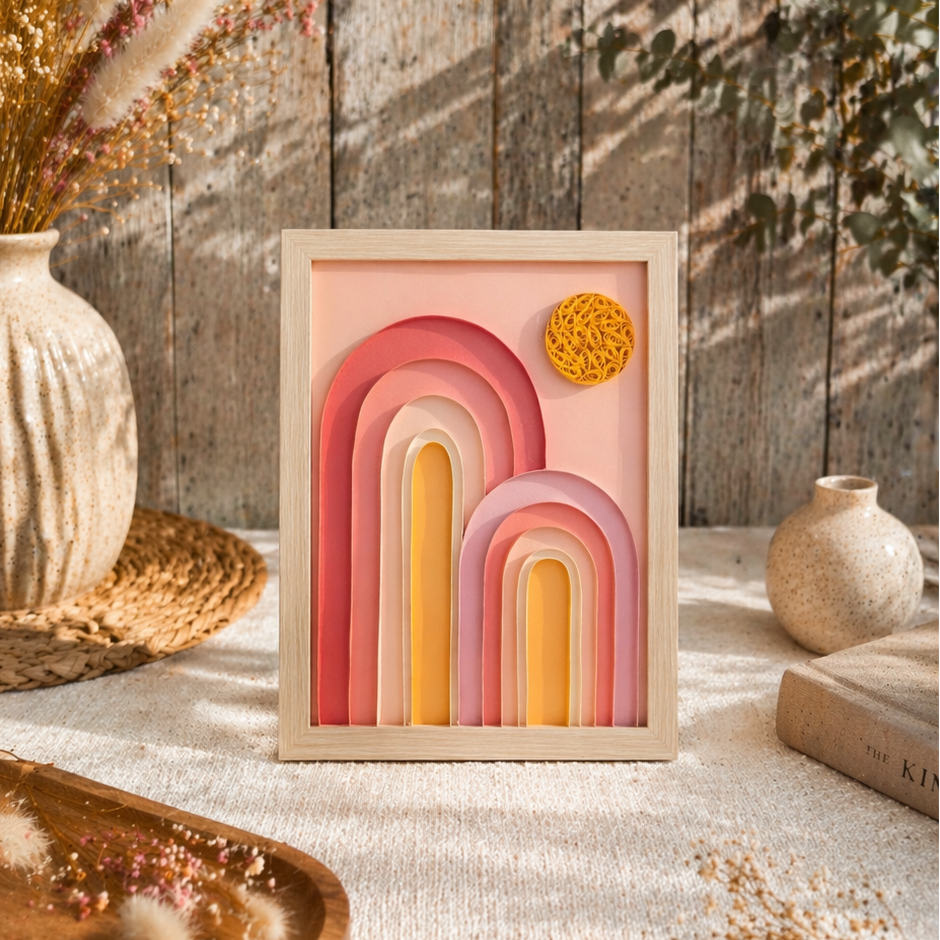 Cadre Quilling Arc Soleil – Collection Cap Soleil