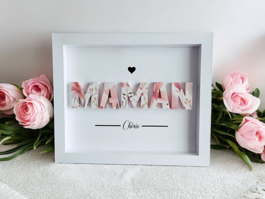 Box "Maman Chérie ♥" en Papercraft