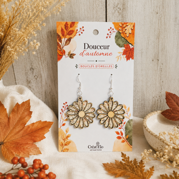 Boucles d’oreilles Fleurs – Collection Douceur d’automne