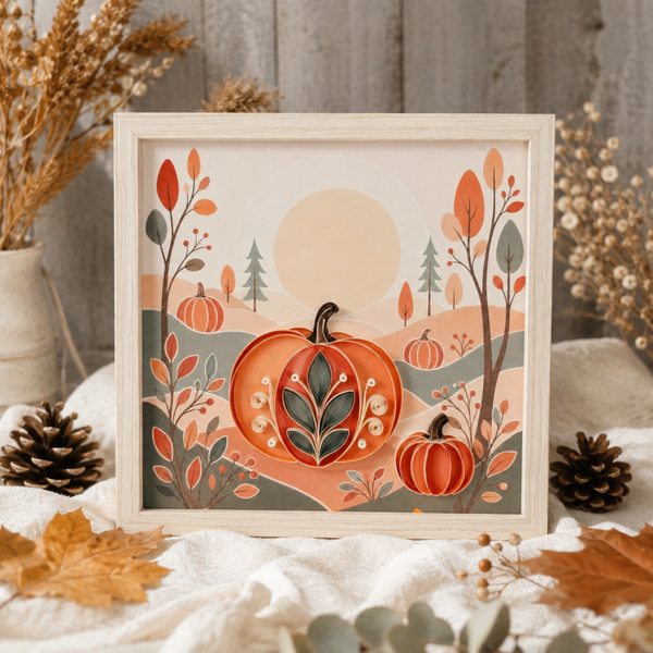 Cadre Citrouille – Collection Douceur d’automne