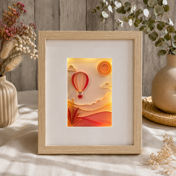 Cadre lumineux – Envol solaire - Collection CAP Soleil