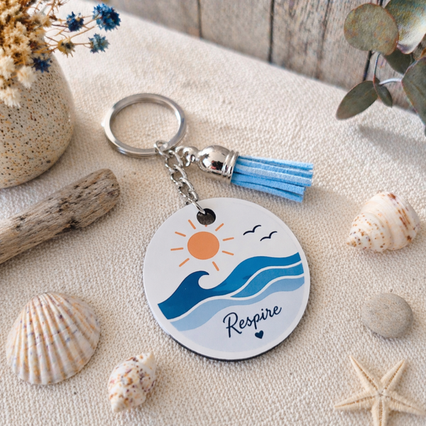 Porte-clé "Respire" – Collection Cap Océan
