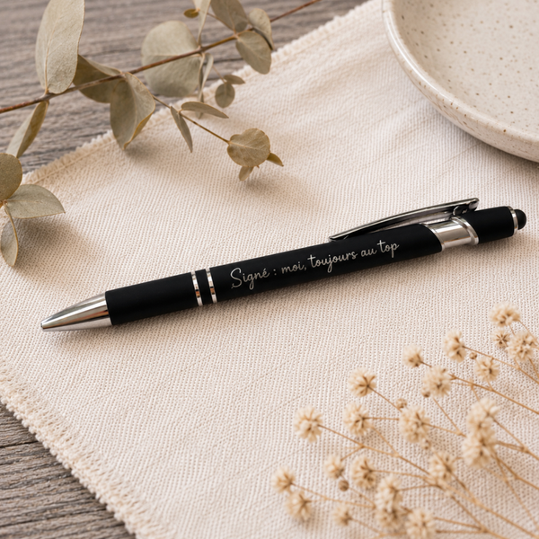 Stylo gravé artisanal – Plusieurs modèles au choix - Destockage