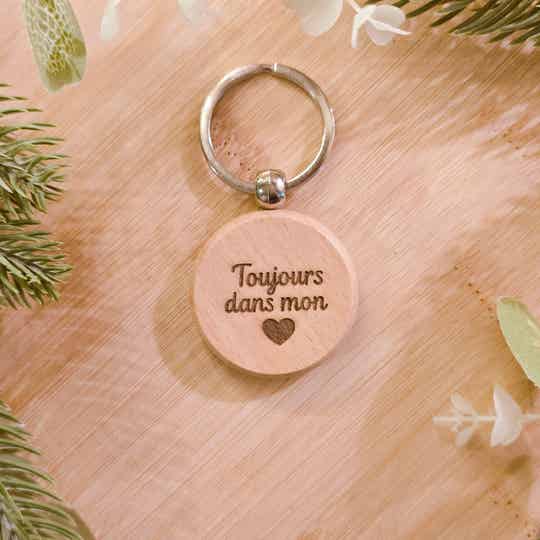 Porte-clés "Toujours dans mon cœur" ❤️